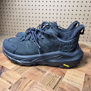 HOKA Kaha 2 Low GTX Gore-Tex  Hiking Shoes, Black Leather, Sz 7.5B Women 5.5 Men
